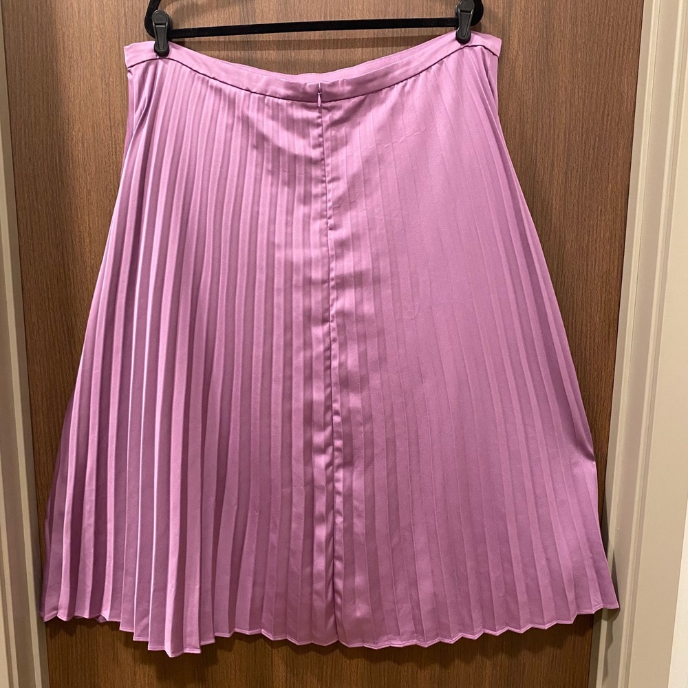 J. Crew Lilac Pleated Midi Skirt - Picture 5 of 11